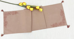 Embroidered Cotton Linen Table Linen Set Pack of 8 pieces