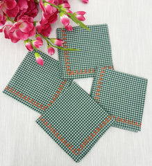 Embroidered Napkin size 18x18'' Set of 04pieces