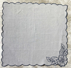 Embroidered Cotton Linen Table Linen Set Pack of 8 pieces