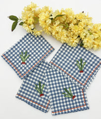 Embroidered Napkin size 18x18'' Set of 04pieces