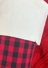 Cozy Buffalo Plaid Christmas Stocking 10x20''