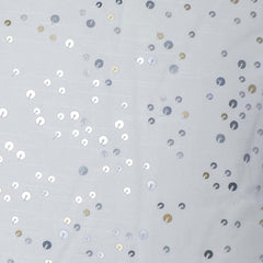 Sequins Embroidered Cushion – A Luxurious Touch of Glamour (18x18")