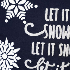 Snowflake Print with Embroidery Cushion, 18x18 Inches - Winter Wonderland Decor, Soft & Durable Fabric