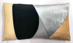 Angular Color Block Lumbar Pillow 14x24''