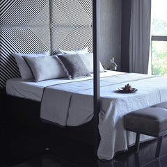 Ecrue 100% Cotton Matelasse Bed Sheet – Luxurious Textured Quilted Bedding | Soft, Breathable & Elegant | Pack of 1 Flat Bed Sheet & 2 Pillow Cases