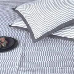 Ecrue 100% Cotton Matelasse Bed Sheet – Luxurious Textured Quilted Bedding | Soft, Breathable & Elegant | Pack of 1 Flat Bed Sheet & 2 Pillow Cases