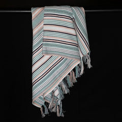 Multi-color waffle bath towel Set of 2 pieces 27x52