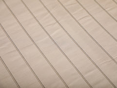 Base Fabric-Yarn Dyed Woven Pleated Stripe Cotton Bed Sheet Size-92 x 95 Inches Pillow Case-17 x 27 Inches