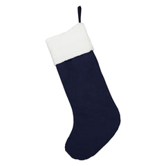 Snowflake Embroidered Stocking 10x20''