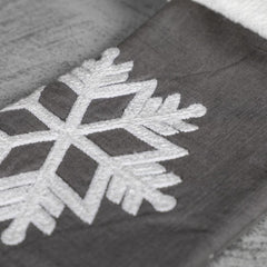 Snowflake Embroidered Stocking 10x20''