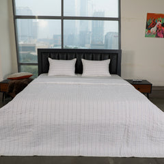 Searsucker chawal taka Quilt Set 68x86