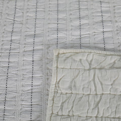 Searsucker chawal taka Quilt Set 68x86
