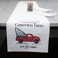 Farm Fresh Christmas Trees Table Runner