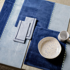 Luxurious Dining with the Cotton Velvet Table Set