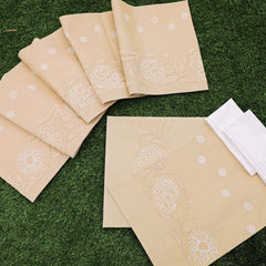 Charming Cotton Linen Embroidered Table Set Cotton Linen