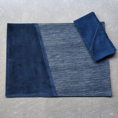 Elegant Table Linen Set: Linen Blend with Cotton Velvet