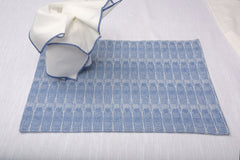 Woven Dobby Striped Table Set Pack of 8 pieces