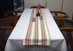 Woven Dobby Striped Table Set Pack of 8 pieces