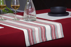 Woven Dobby Striped Table Set Pack of 8 pieces