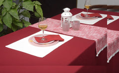 Woven Dobby Striped Table Set Pack of 8 pieces