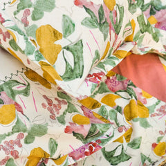 Ecrue " Organic Textured Cotton Printed Patchwork Bed Cover 92x96'' with Pillow Case 17x27