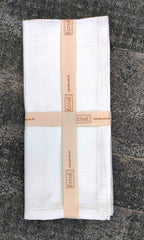 Premium Cotton Waffle Dobby Kitchen Towel Set of 2 Pieces