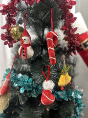 Festive Red & Character Christmas Home Decor Combo Pack 12-Pieces Set