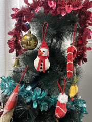 Festive Red & Character Christmas Home Decor Combo Pack 12-Pieces Set