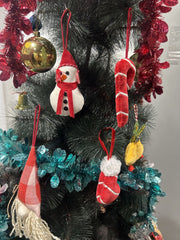 Festive Red & Character Christmas Home Decor Combo Pack 12-Pieces Set