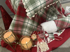 Classic Tartan & Festive Plaid Christmas Decor Combo Pack (8-Piece Set)
