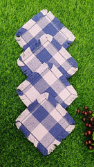 Woven Rib Check Coaster Set Size 6x6'' Pack Of 04Pieces