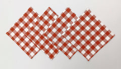 Woven Check Coaster Set size 7x7'' Pack Of 04pieces