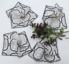 Printed Napkin size 10x10'' Set of 04pieces