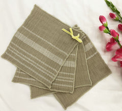 Double-Sided Cotton Gauze Dish Cloth (10" x 10", Pack of 4)