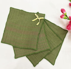 Double-Sided Cotton Gauze Dish Cloth (10" x 10", Pack of 4)