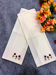 Embroidered Sunflower Kitchen Towel Set of 2 Pieces