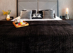 Luxury Handcrafted Channel Quilted Quilt Set