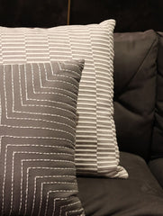 Embroidered Cotton Canvas Cushion