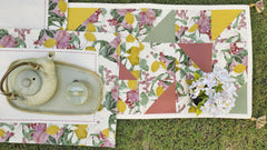 Organic Textured Cotton Print Patchwork Table Set