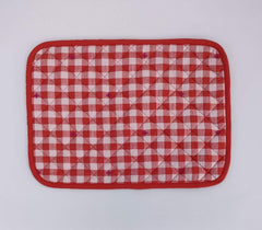 Classic Gingham Christmas Quilted Placemat