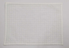 Festive Green Gingham Embroidered Placemat Set of 2pcs