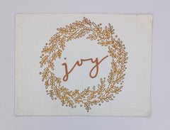 Joy Wreath Holiday Placemat