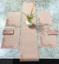 EcruE Luxury Embroidered Cotton Linen Table Linen Set