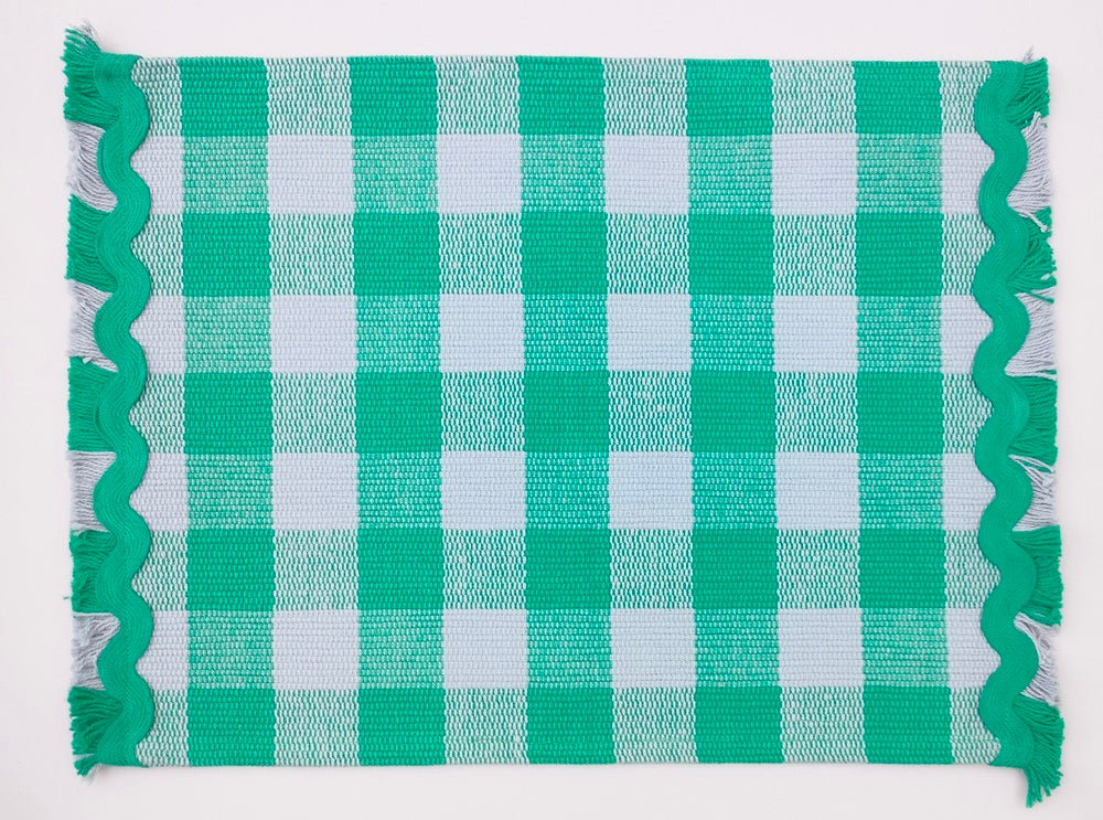Woven Rib Check Placemat Set Pack Of 2Pieces