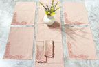 EcruE Luxury Embroidered Cotton Linen Table Linen Set