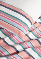 Prism Woven Stripe Cotton Flat Bed Sheet Set