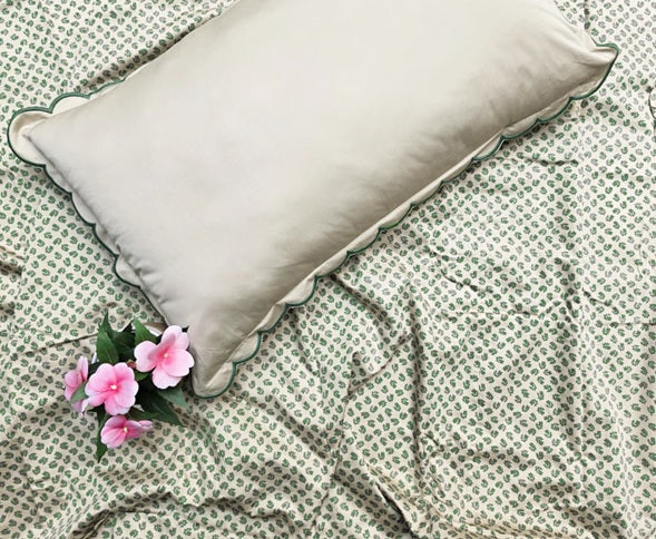 Botanical Grace 400TC Cotton Sateen Printed Bedsheet Set
