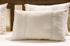 Ecrue Linen-Blend Embroidered Bed Sheet Set