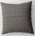 Embroidered Cotton Canvas Cushion