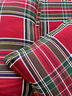 Premium Woven Cotton Plaid Bed Sheet Set